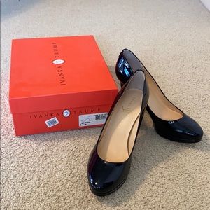 Ivanka Trump Patent Navy Blue Heels